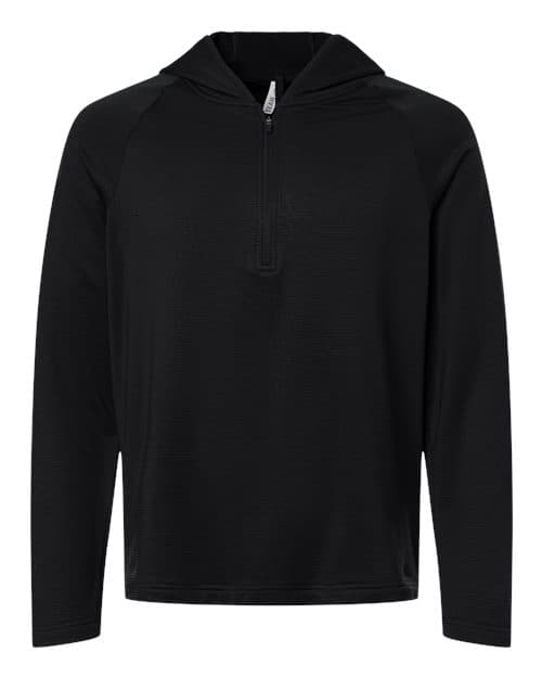 Team 365 Men's Qualify Quarter-Zip Hooded Pullover thumbnail 3