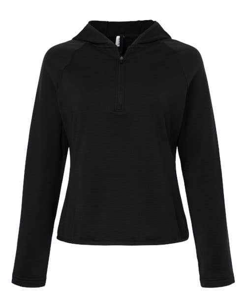 Team 365 Women's Qualify Quarter-Zip Hooded Pullover thumbnail 3