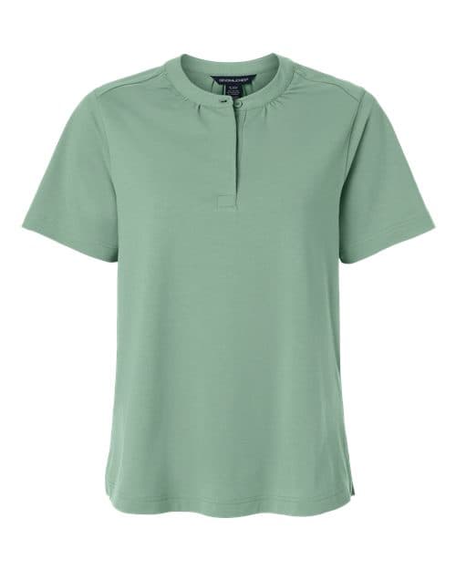 Devon & Jones Women's Seaton Pebble Textured Polo thumbnail 3