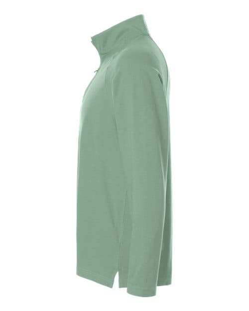 Devon & Jones Men's Seaton Pebble Textured Quarter-Zip Pullover thumbnail 6