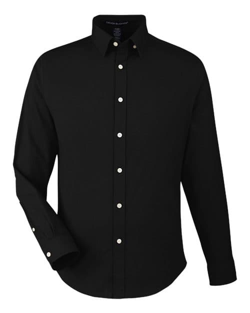 Devon & Jones Men's CrownLux Performance® Spencer Poplin Dress Shirt thumbnail 3