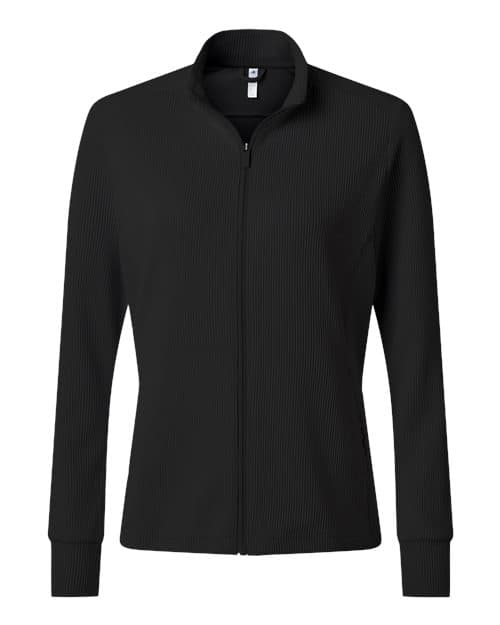 Adidas Women's Performance Textured Full-Zip Jacket thumbnail 3