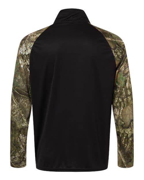 RealTree Unisex Realtree® Performance Colorblocked Quarter-Zip Pullover thumbnail 4