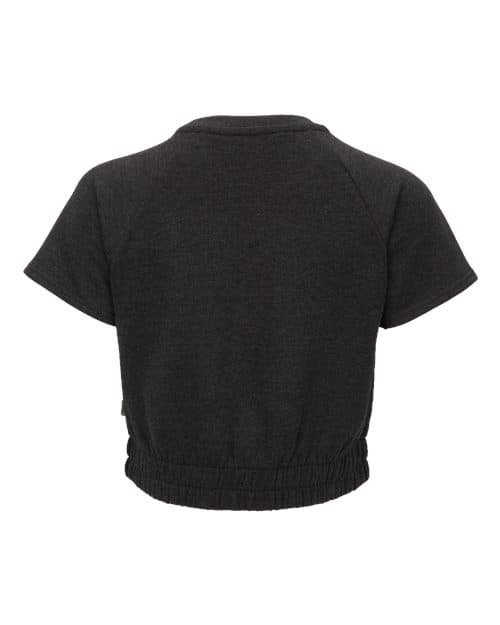 Boxercraft Women's French Terry Short Sleeve Cropped Crewneck Sweatshirt thumbnail 4