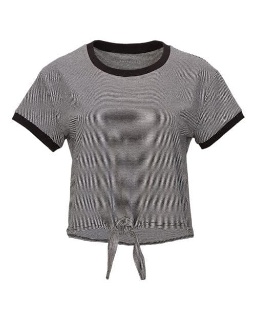 Boxercraft Women's Striped Tie Front T-Shirt thumbnail 3