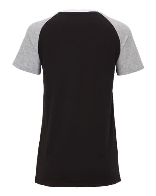Boxercraft Women's Colorblocked V-Neck T-Shirt thumbnail 4