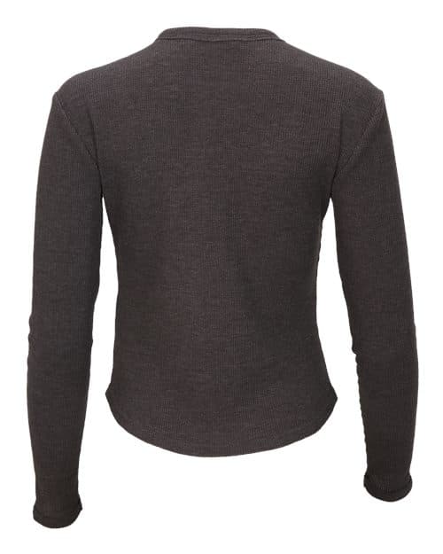 Boxercraft Women's Waffle Knit Baby Long Sleeve T-Shirt thumbnail 4