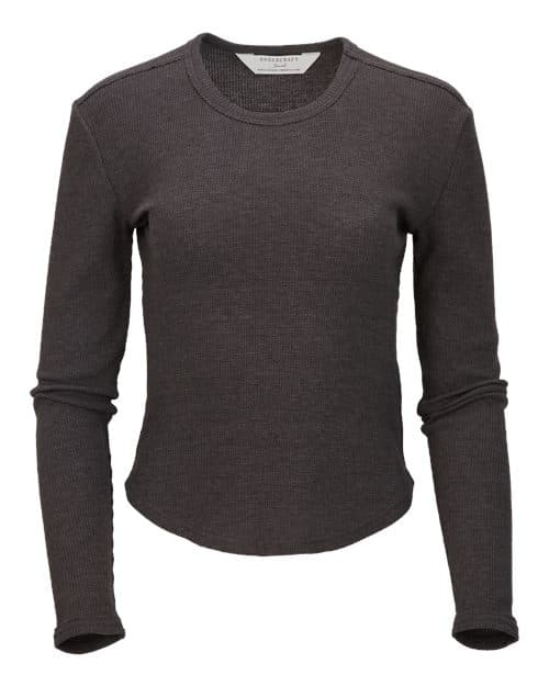 Boxercraft Women's Waffle Knit Baby Long Sleeve T-Shirt thumbnail 3