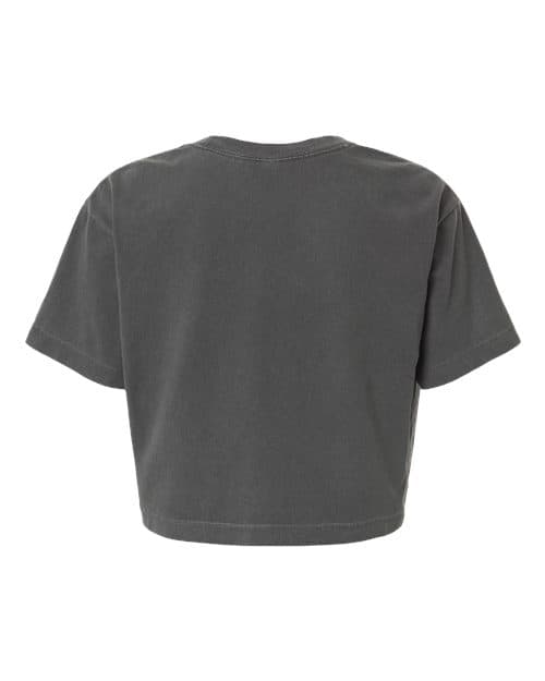 American Apparel Women's Heavyweight Cotton Garment-Dyed Boxy Cropped Tee thumbnail 4