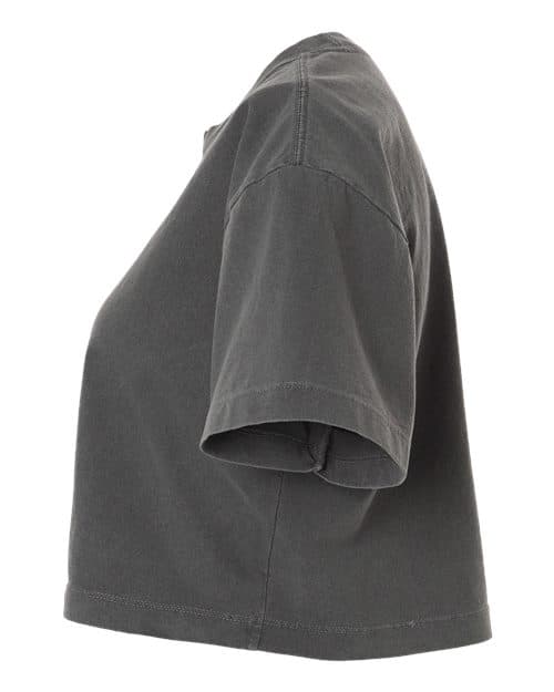 American Apparel Women's Heavyweight Cotton Garment-Dyed Boxy Cropped Tee thumbnail 6