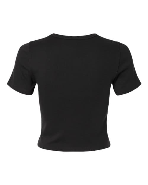 American Apparel Women's Baby Rib Fitted Cropped Tee thumbnail 4
