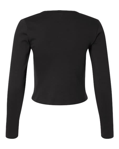 American Apparel Women's Baby Rib Long Sleeve Fitted Tee thumbnail 4