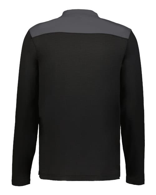 Russell Athletic Unisex Sideline Grid Fleece Quarter-Zip Pullover thumbnail 3
