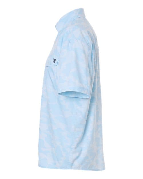 HUK Men's Tidepoint Printed Short Sleeve Shirt thumbnail 4