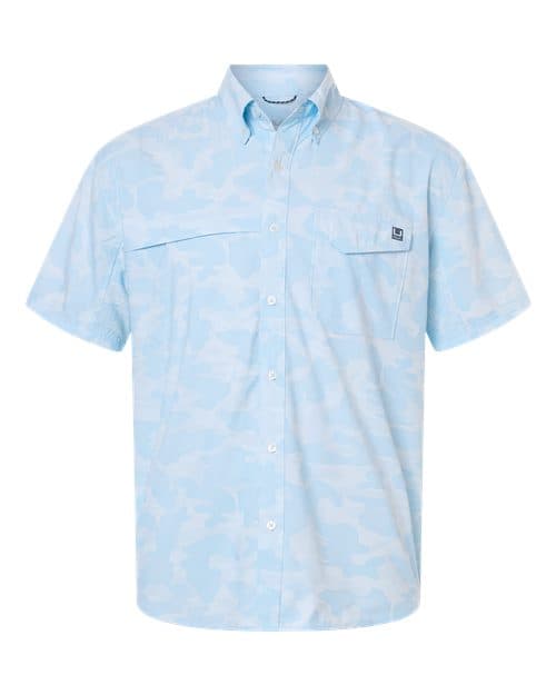 HUK Men's Tidepoint Printed Short Sleeve Shirt thumbnail 2