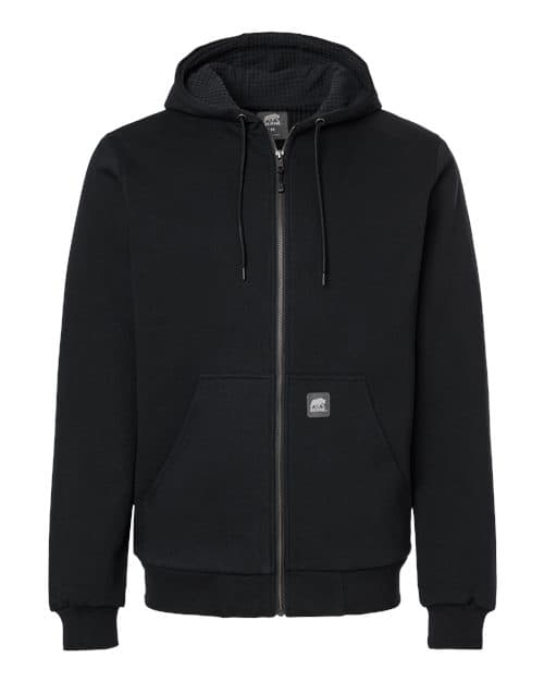 Berne Apparel Men's Heritage Grid Fleece-Lined Full-Zip Hooded Sweatshirt thumbnail 3