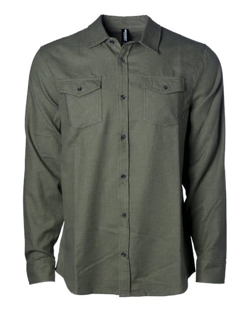 Independent Trading Co. Unisex Flannel Shirt thumbnail 2