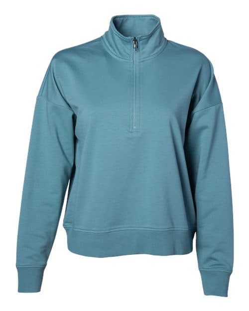 Independent Trading Co. Women's Perform Quarter-Zip Pullover thumbnail 2