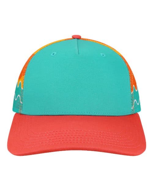 LOCALE Plain Front Five-Panel Trucker Cap thumbnail 2