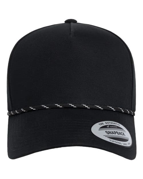 YP Classics Retro Cotton Blend Five-Panel Rope Cap thumbnail 2