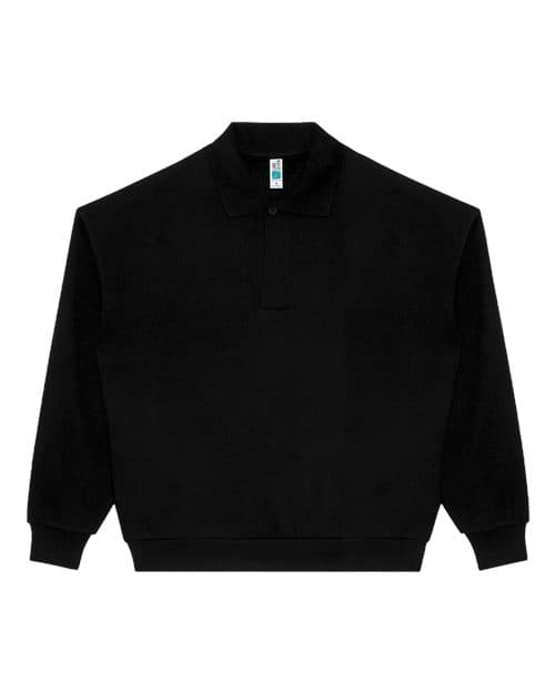 Lane Seven Unisex Element Polo Collar Crewneck Sweatshirt thumbnail 2