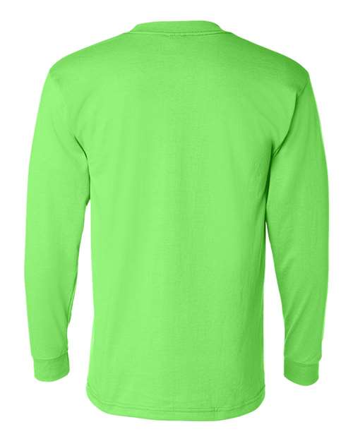 Bayside Unisex USA-Made 50/50 Long Sleeve Pocket T-Shirt thumbnail 3