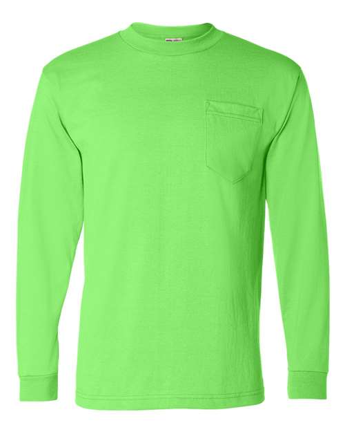 Bayside Unisex USA-Made 50/50 Long Sleeve Pocket T-Shirt thumbnail 2