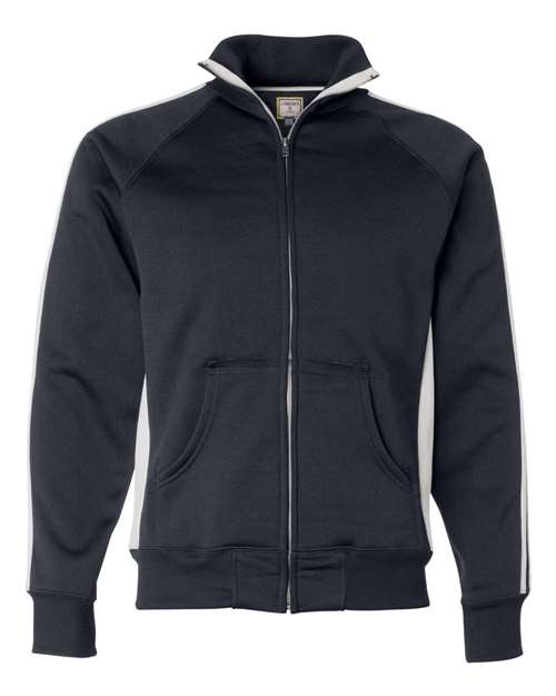 J. America Men's Vintage Polyester Fleece Track Jacket thumbnail 2