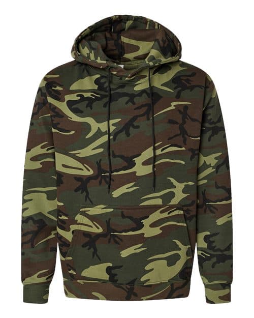 Code Five Unisex Camo Fleece Hoodie Sweatshirt thumbnail 3