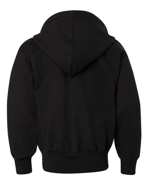 Hanes Youth EcoSmart® Full-Zip Hooded Sweatshirt thumbnail 4