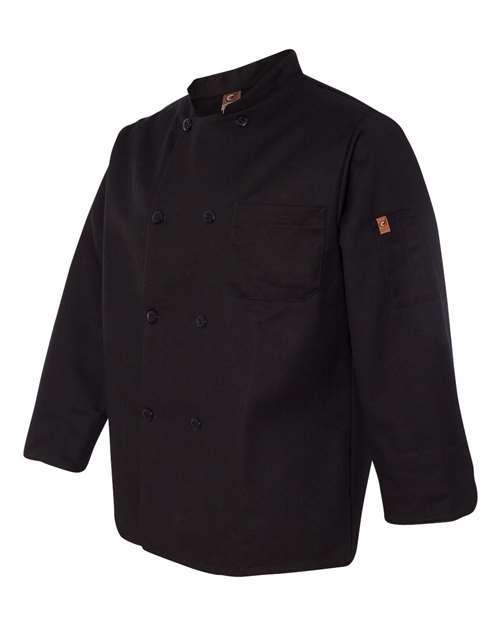 Chef Designs Black Traditional Chef Coat thumbnail 4