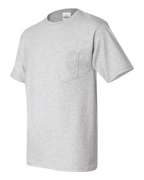 Hanes Unisex Authentic Pocket T-Shirt thumbnail 4