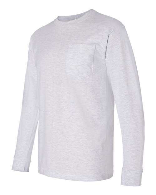 Bayside Unisex USA-Made Long Sleeve Pocket T-Shirt thumbnail 4