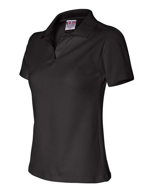 Bayside Women's USA-Made V-Neck Polo thumbnail 4