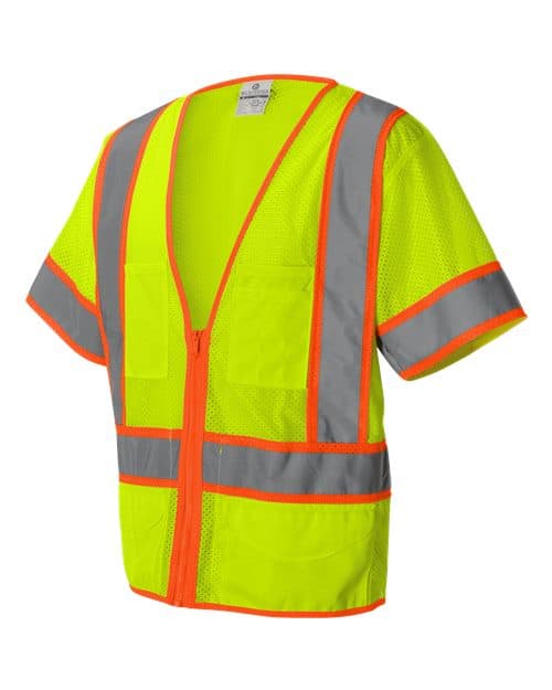 Kishigo Unisex Ultra-Cool™ Six-Pocket Mesh Surveyor’s Vest thumbnail 4