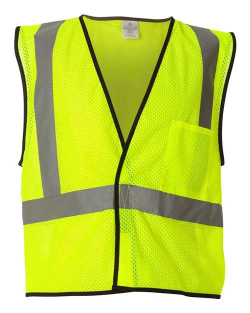 Kishigo Unisex Economy Single Pocket Hook-and-Loop Mesh Vest thumbnail 2