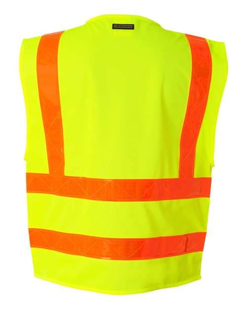 Kishigo Unisex Prismatic Hydrowick-Lite Multi Zipper Vest thumbnail 3