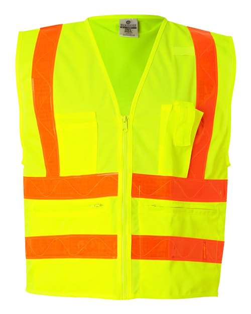 Kishigo Unisex Prismatic Hydrowick-Lite Multi Zipper Vest thumbnail 2