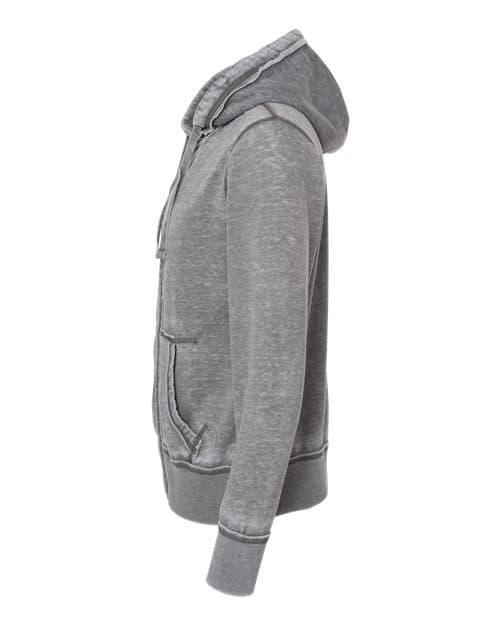 J. America Men's Vintage Zen Fleece Full-Zip Hooded Sweatshirt thumbnail 6