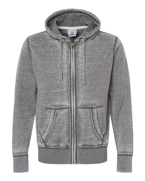 J. America Men's Vintage Zen Fleece Full-Zip Hooded Sweatshirt thumbnail 3