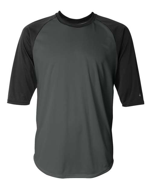 Badger Men's B-Core Three-Quarter Sleeve Baseball T-Shirt thumbnail 2