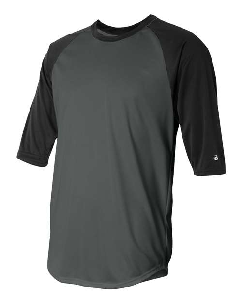 Badger Men's B-Core Three-Quarter Sleeve Baseball T-Shirt thumbnail 4