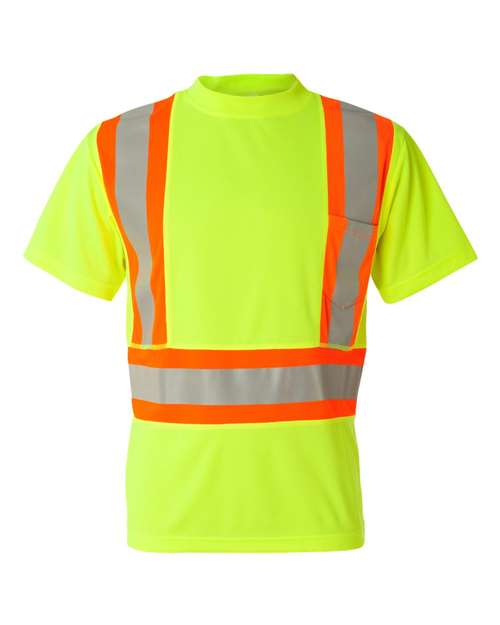 Kishigo Unisex Class 2 Flat Stitch Self-Fabric Panels T-Shirt thumbnail 2