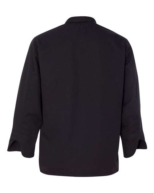 Chef Designs Black Knot Button Chef Coat thumbnail 3