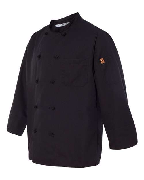 Chef Designs Black Knot Button Chef Coat thumbnail 4