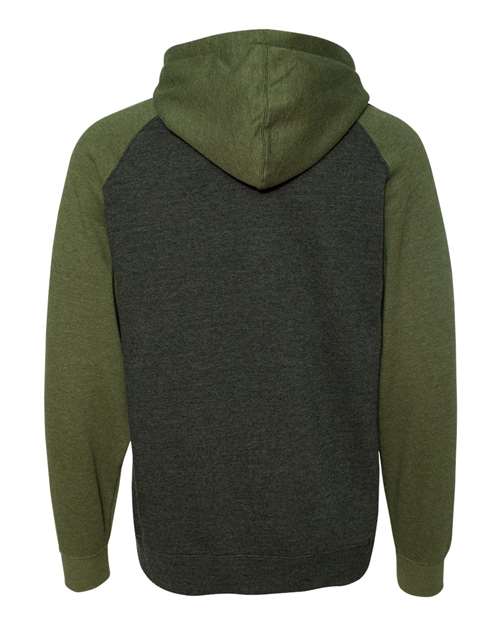 Independent Trading Co. Unisex Raglan Hooded Sweatshirt thumbnail 4