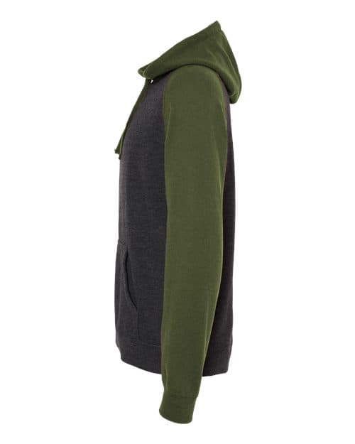 Independent Trading Co. Unisex Raglan Hooded Sweatshirt thumbnail 6
