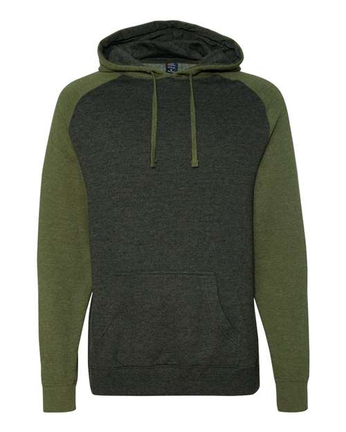 Independent Trading Co. Unisex Raglan Hooded Sweatshirt thumbnail 3