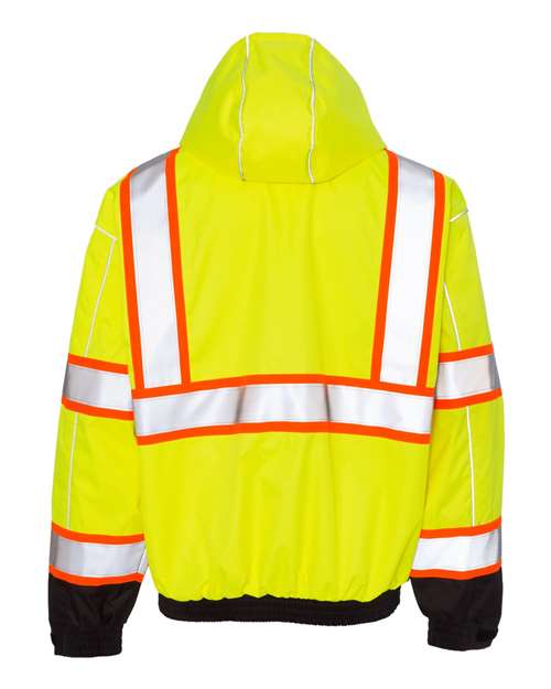 Kishigo Unisex Premium Brilliant Series® Bomber Jacket thumbnail 3