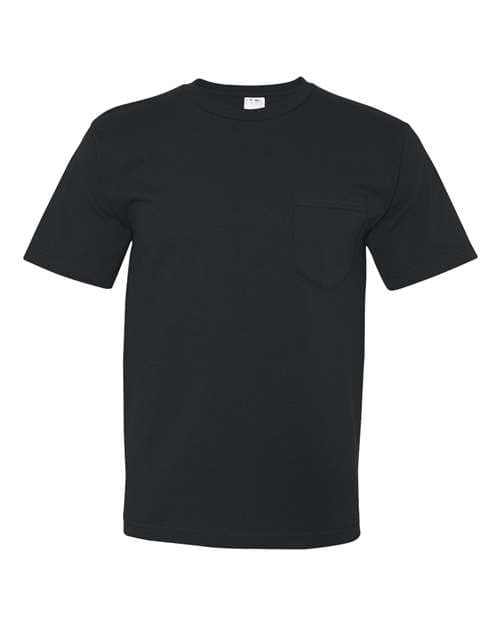 Bayside Unisex USA-Made Midweight Pocket T-Shirt thumbnail 2